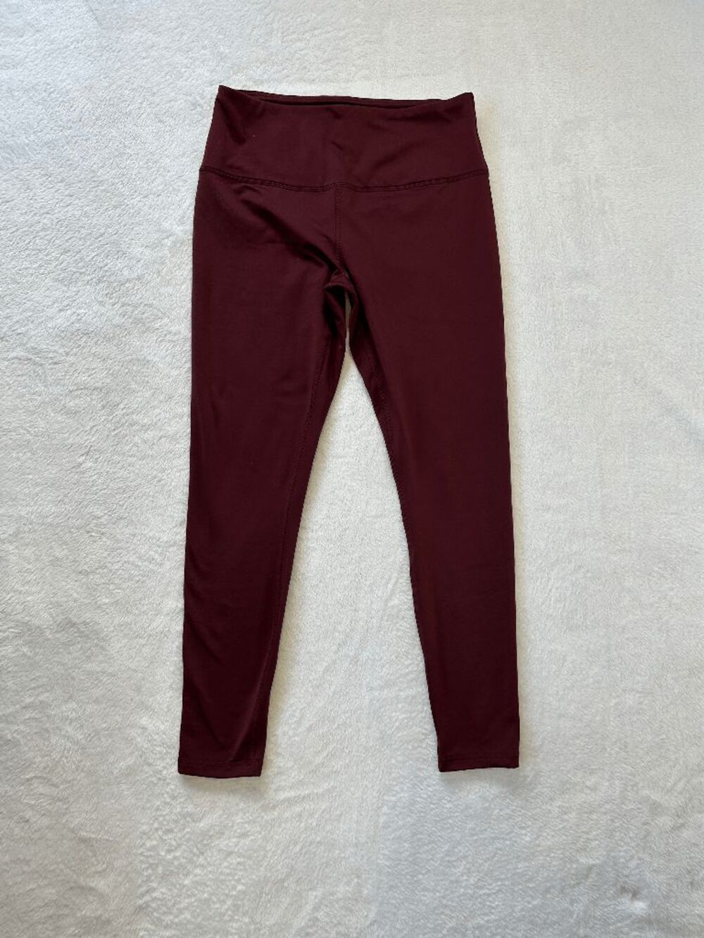 90 Degree Burgundy/Purple Thick Workout Pants/Leggings Full Length Size Large